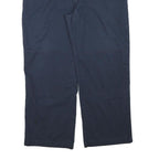 DICKIES Mens Cotton Blend Navy Relaxed Straight Trousers W39 L28 Workwear Casual