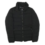 ZARA WOMAN Womens Black Outdoor Jacket M Polyester Blend Woven Plain Zip