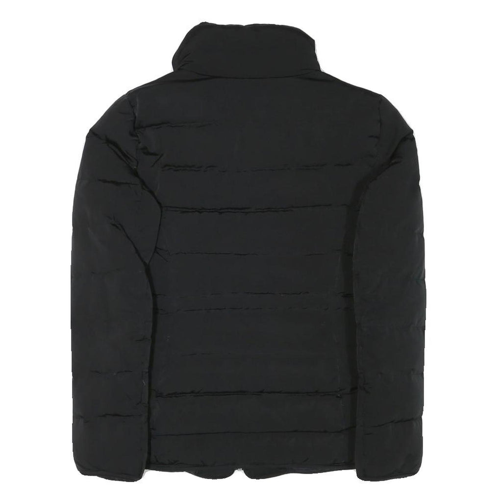 ZARA WOMAN Womens Black Outdoor Jacket M Polyester Blend Woven Plain Zip