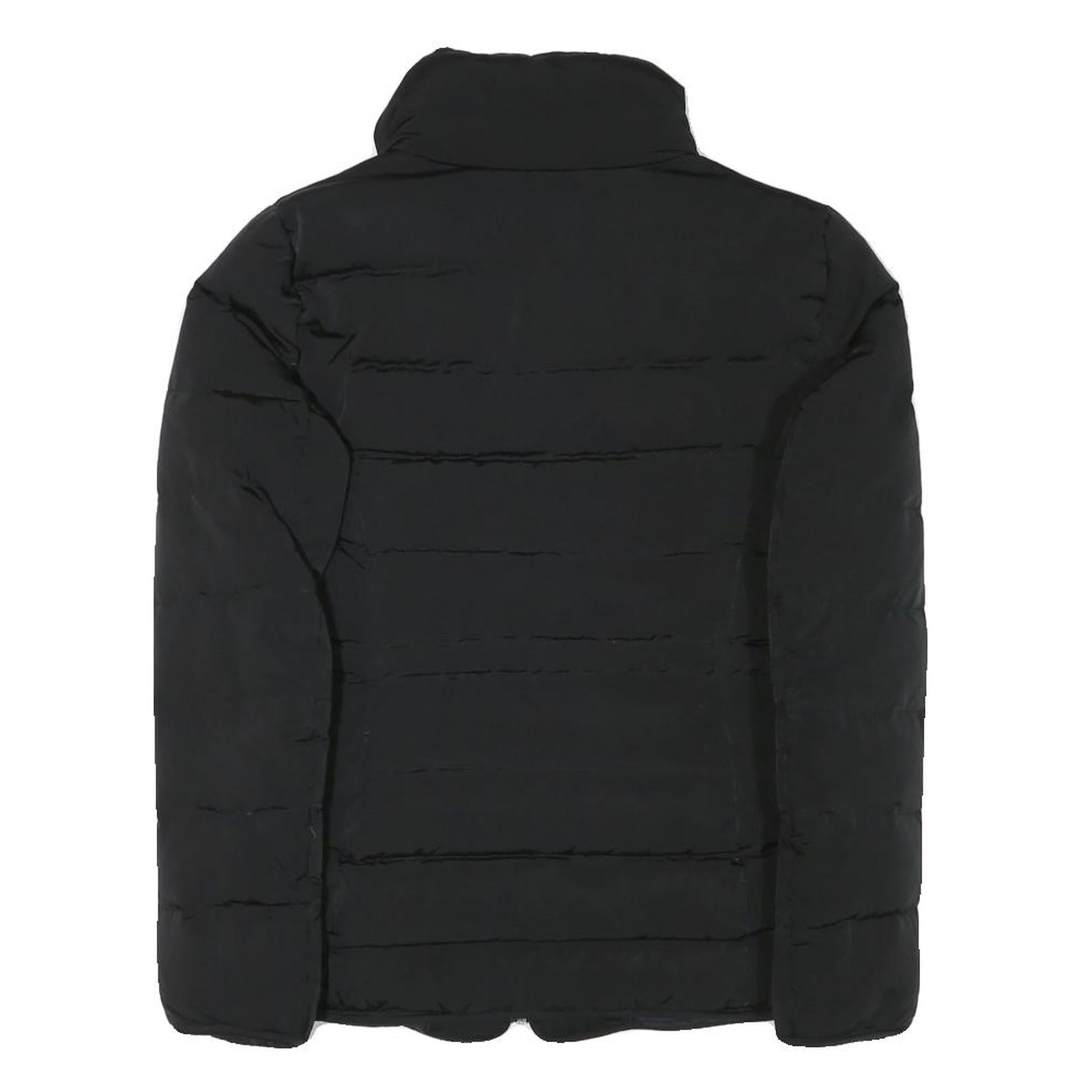 ZARA WOMAN Womens Black Outdoor Jacket M Polyester Blend Woven Plain Zip
