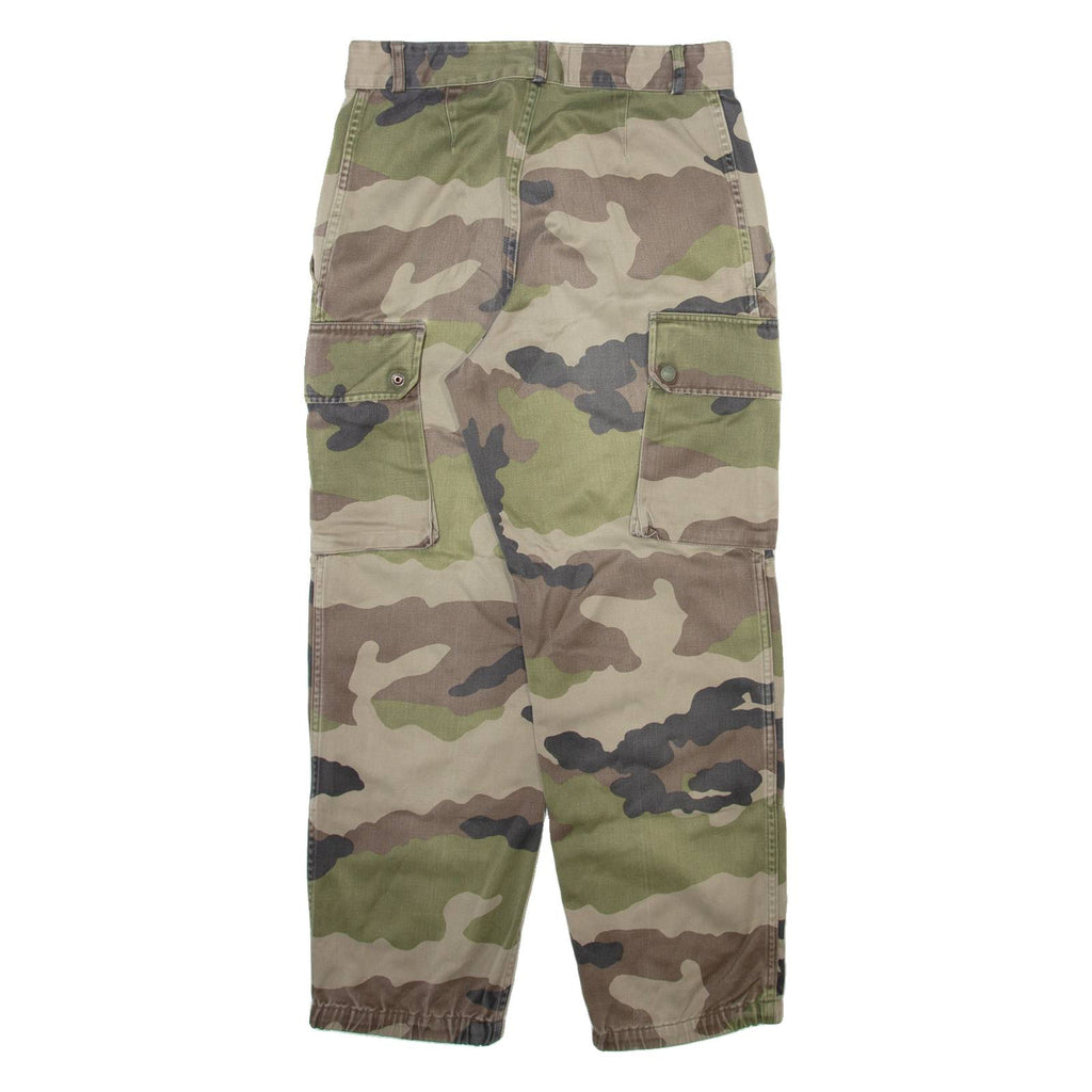 Camo Cargo Womens Trousers Green Relaxed Tapered W24 L26