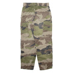 Camo Cargo Womens Trousers Green Relaxed Tapered W24 L26