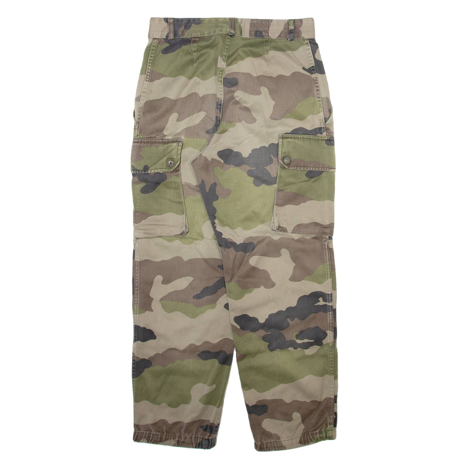 Camo Cargo Womens Trousers Green Relaxed Tapered W24 L26