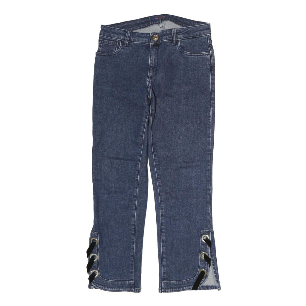 TRUSCARDI JEANS Womens Jeans Blue Regular Bootcut Denim Medium W28 L24 Eyelet