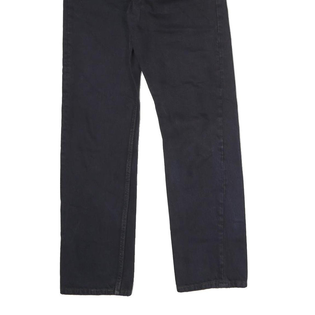 LEVI'S Mens Jeans Black Regular Straight Denim W26 L27 Classic Button Fly