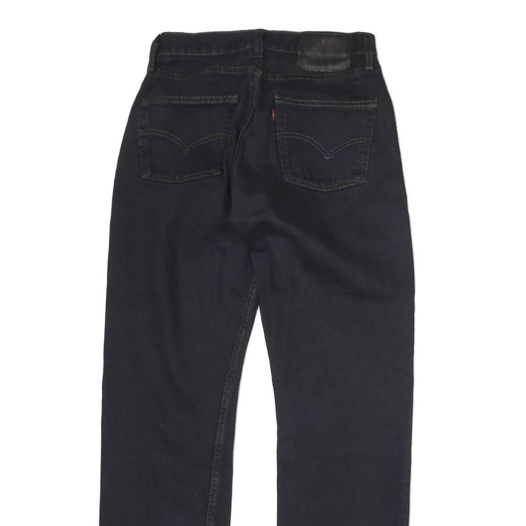 LEVI'S Mens Jeans Black Regular Straight Denim W26 L27 Classic Button Fly