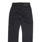 LEVI'S Mens Jeans Black Regular Straight Denim W26 L27 Classic Button Fly