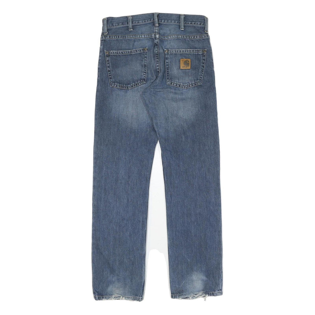 CARHARTT Mens Jeans Blue Regular Straight Denim Medium W31 L34 Workwear