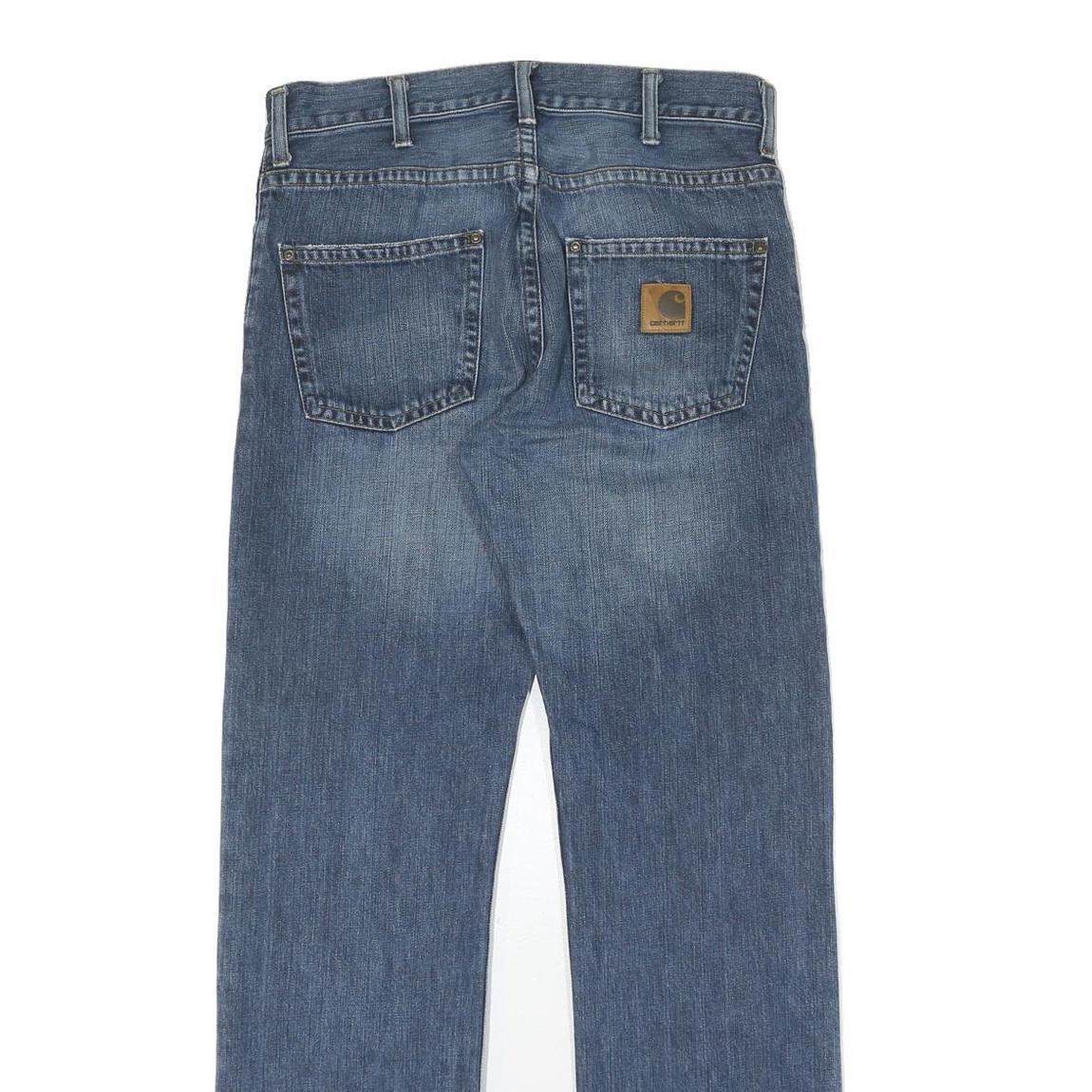 CARHARTT Mens Jeans Blue Regular Straight Denim Medium W31 L34 Workwear
