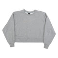 NIKE Womens Grey Crew Neck XS Cotton Blend Pullover Sweatshirt Casual
