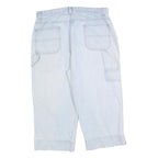 BILLBLASS Womens Shorts Blue Casual Capri L W36 Cotton Blend Comfortable