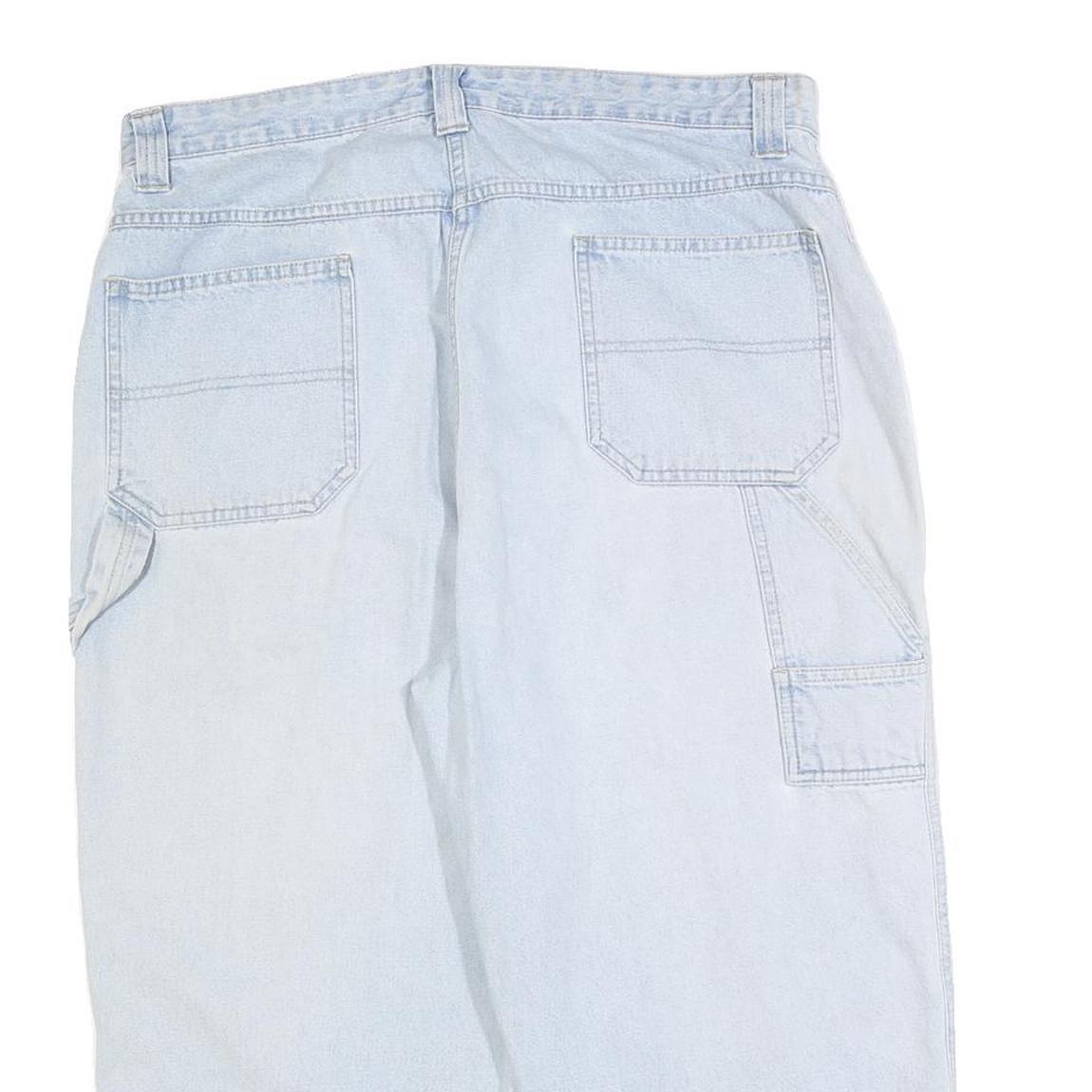 BILLBLASS Womens Shorts Blue Casual Capri L W36 Cotton Blend Comfortable