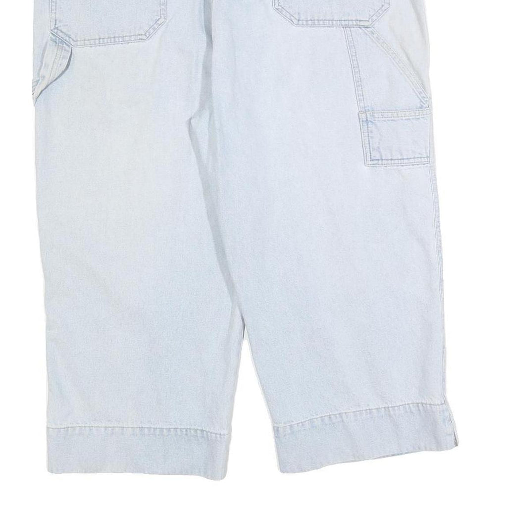 BILLBLASS Womens Shorts Blue Casual Capri L W36 Cotton Blend Comfortable