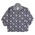 SPEEDWAY Womens Coat Black Crazy Pattern S
