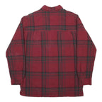 TIMBERLAND PRO Lined Mens Red & Black Check Lined Shirt S Workwear Cotton Blend