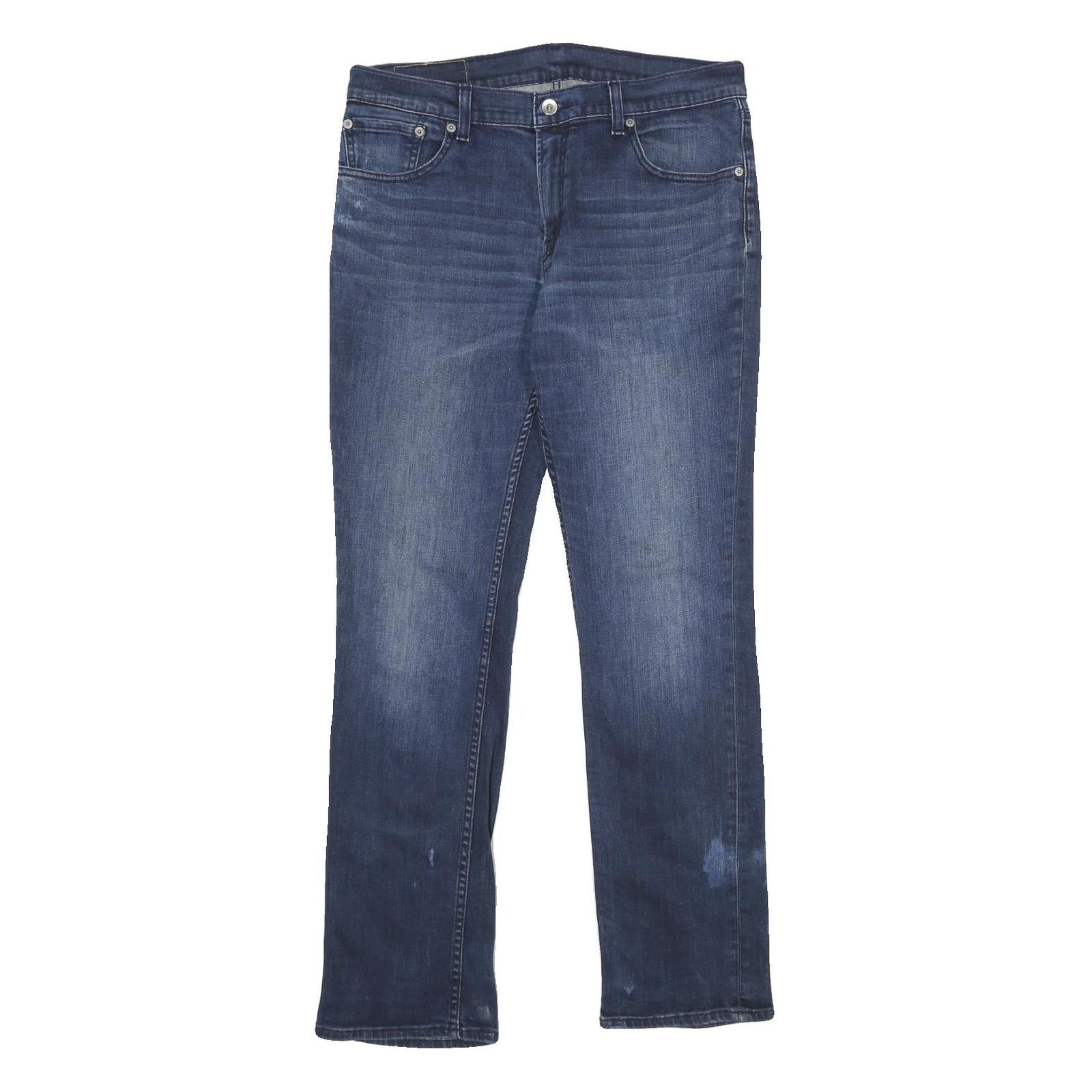 LEVI'S 511 Mens Slim Jeans Blue Denim W34 L32 Classic Cotton Blend Zip