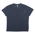 DICKIES Mens Navy Blue Plain Pocket T-Shirt XL Short Sleeve Crew Neck Casual