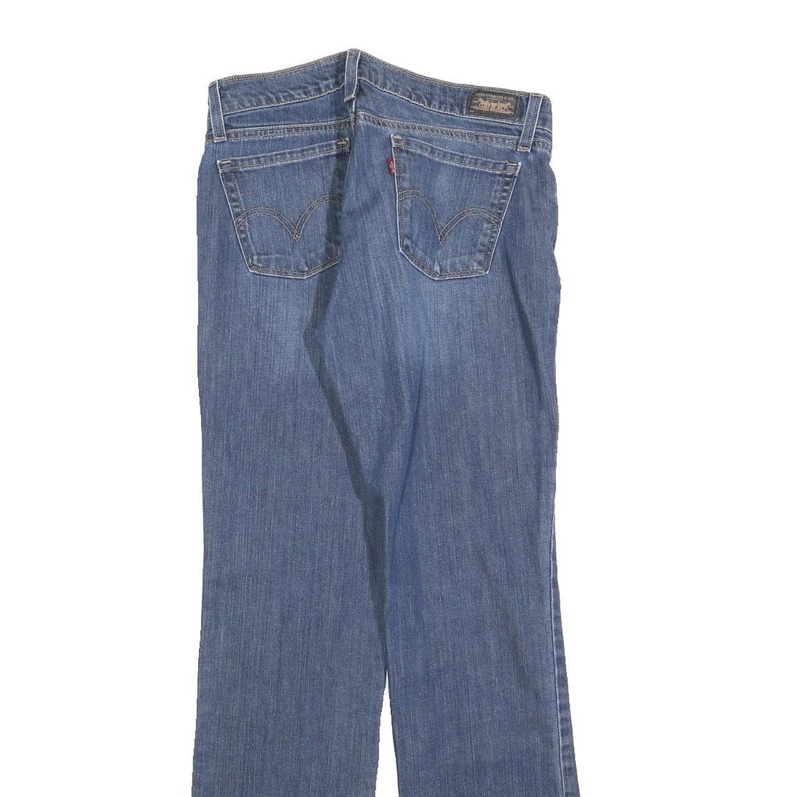 LEVI'S 544 Womens Slim Jeans Denim Medium W28 L30 Cotton Blend Zip