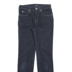ARMANI JEANS Womens Slim Blue Denim Slim Jeans W26 L30 Classic Zip Comfort
