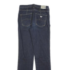 ARMANI JEANS Womens Slim Blue Denim Slim Jeans W26 L30 Classic Zip Comfort