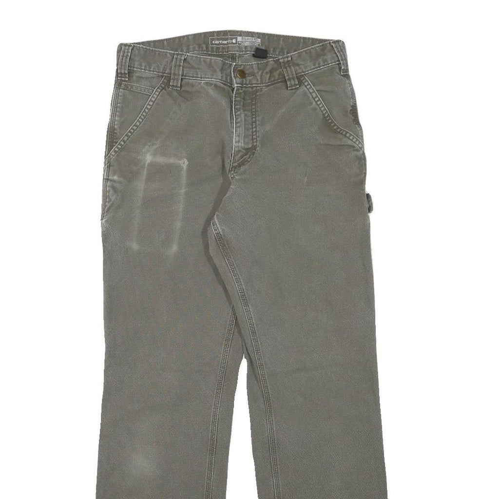 CARHARTT Mens Cotton Blend Relaxed Straight Trousers W29 L30 Workwear Utility