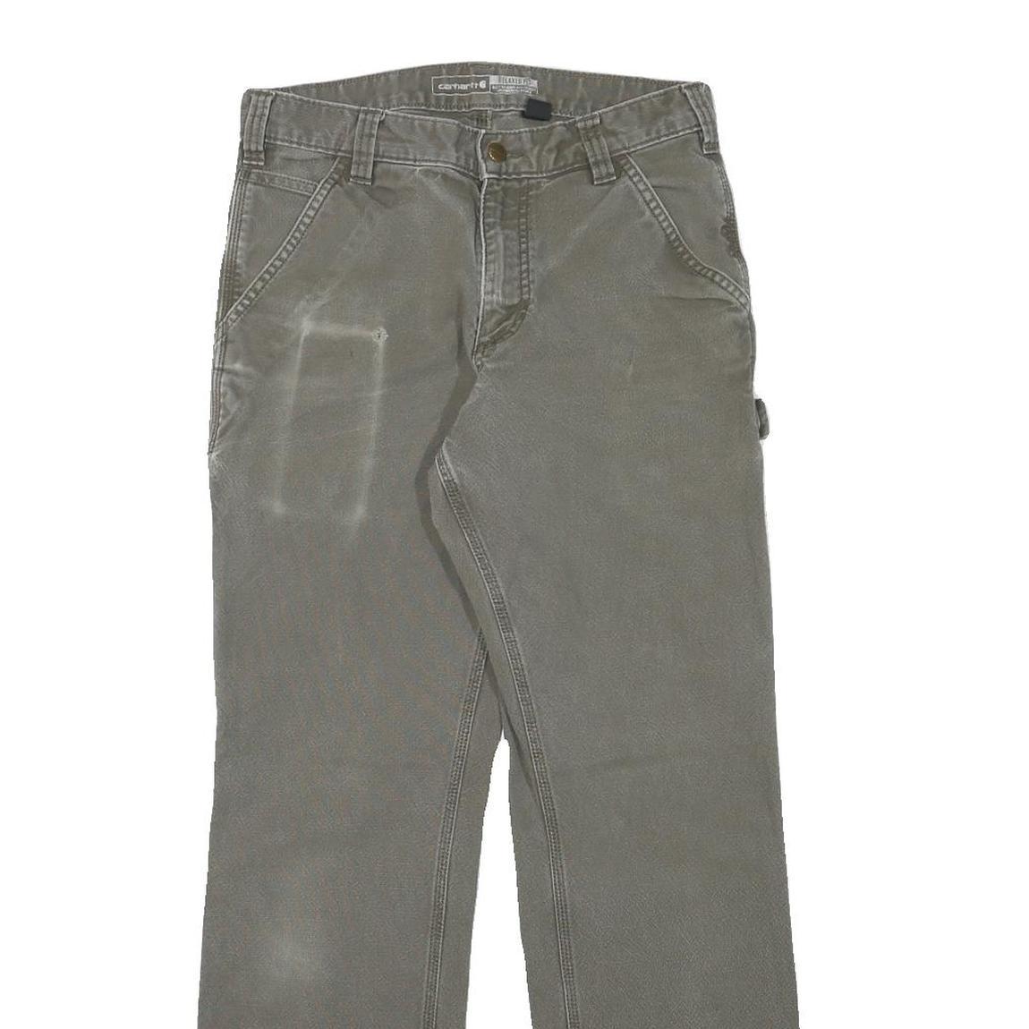 CARHARTT Mens Cotton Blend Relaxed Straight Trousers W29 L30 Workwear Utility