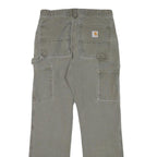 CARHARTT Mens Cotton Blend Relaxed Straight Trousers W29 L30 Workwear Utility