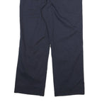 DICKIES Mens Cotton Blend Navy Blue Regular Fit Straight Trousers W34 L29