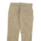 CARHARTT Mens Cotton Blend Beige Relaxed Straight Trousers W34 L29 Workwear