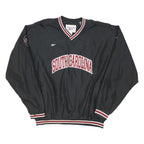 REEBOK Mens Black South Carolina Track Jacket XL Polyester Blend Plain Retro