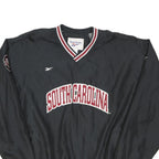 REEBOK Mens Black South Carolina Track Jacket XL Polyester Blend Plain Retro
