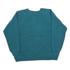 HANES Womens Blue Crew Neck M Comfortable Cotton Blend Sweatshirt Casual