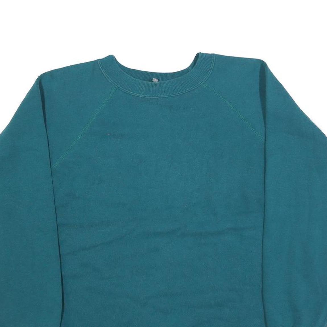 HANES Womens Blue Crew Neck M Comfortable Cotton Blend Sweatshirt Casual