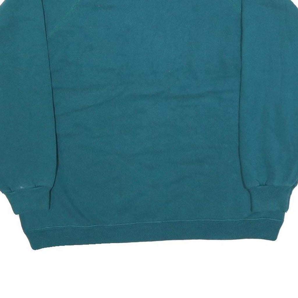 HANES Womens Blue Crew Neck M Comfortable Cotton Blend Sweatshirt Casual