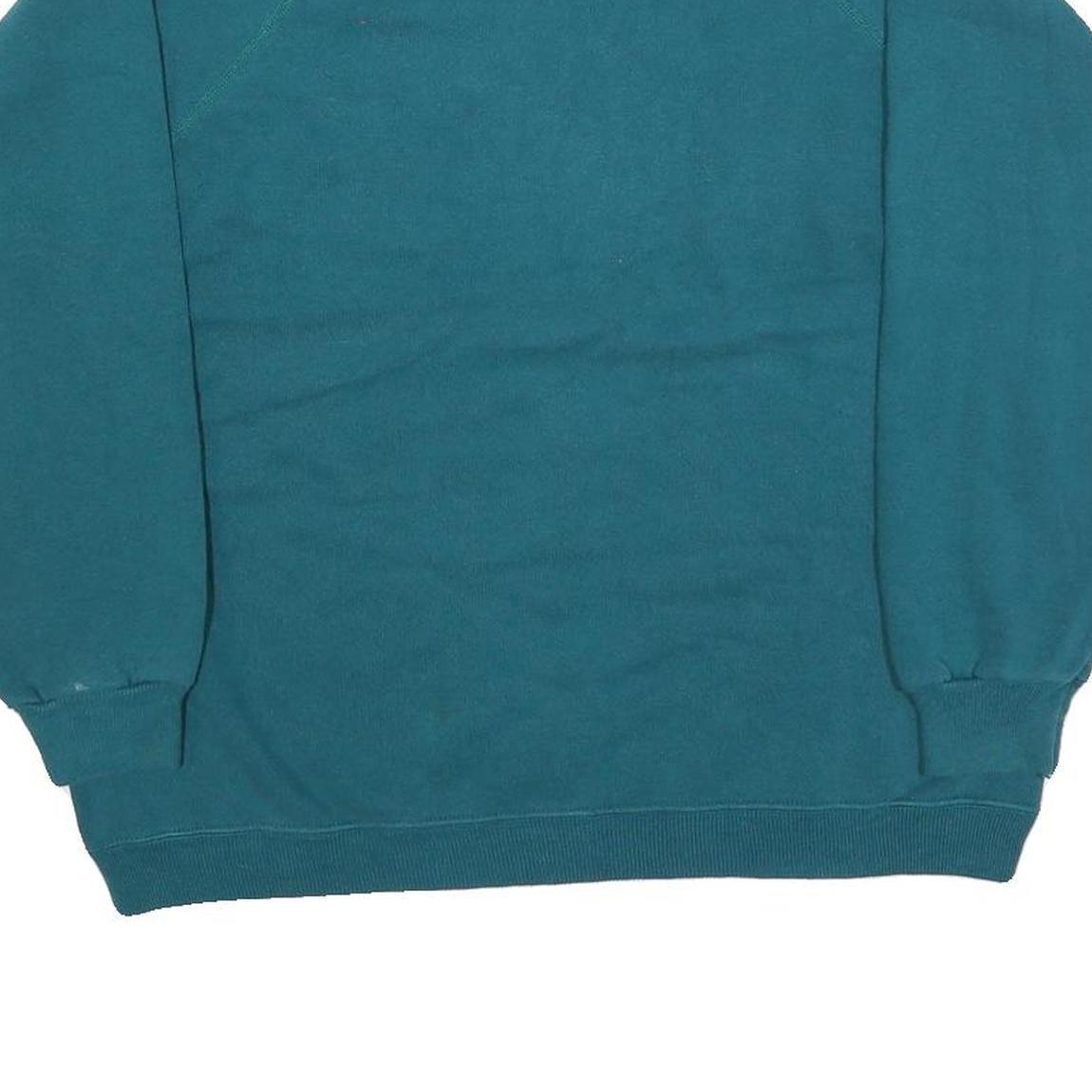 HANES Womens Blue Crew Neck M Comfortable Cotton Blend Sweatshirt Casual