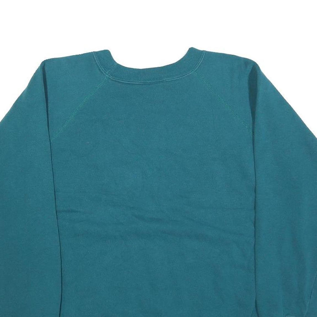 HANES Womens Blue Crew Neck M Comfortable Cotton Blend Sweatshirt Casual