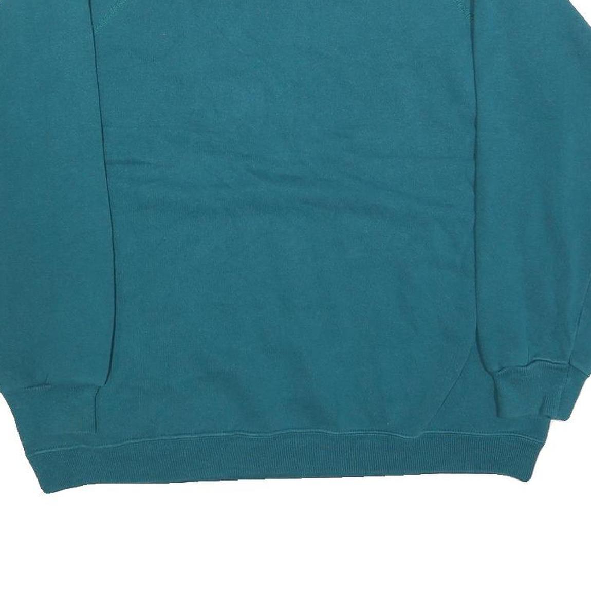 HANES Womens Blue Crew Neck M Comfortable Cotton Blend Sweatshirt Casual