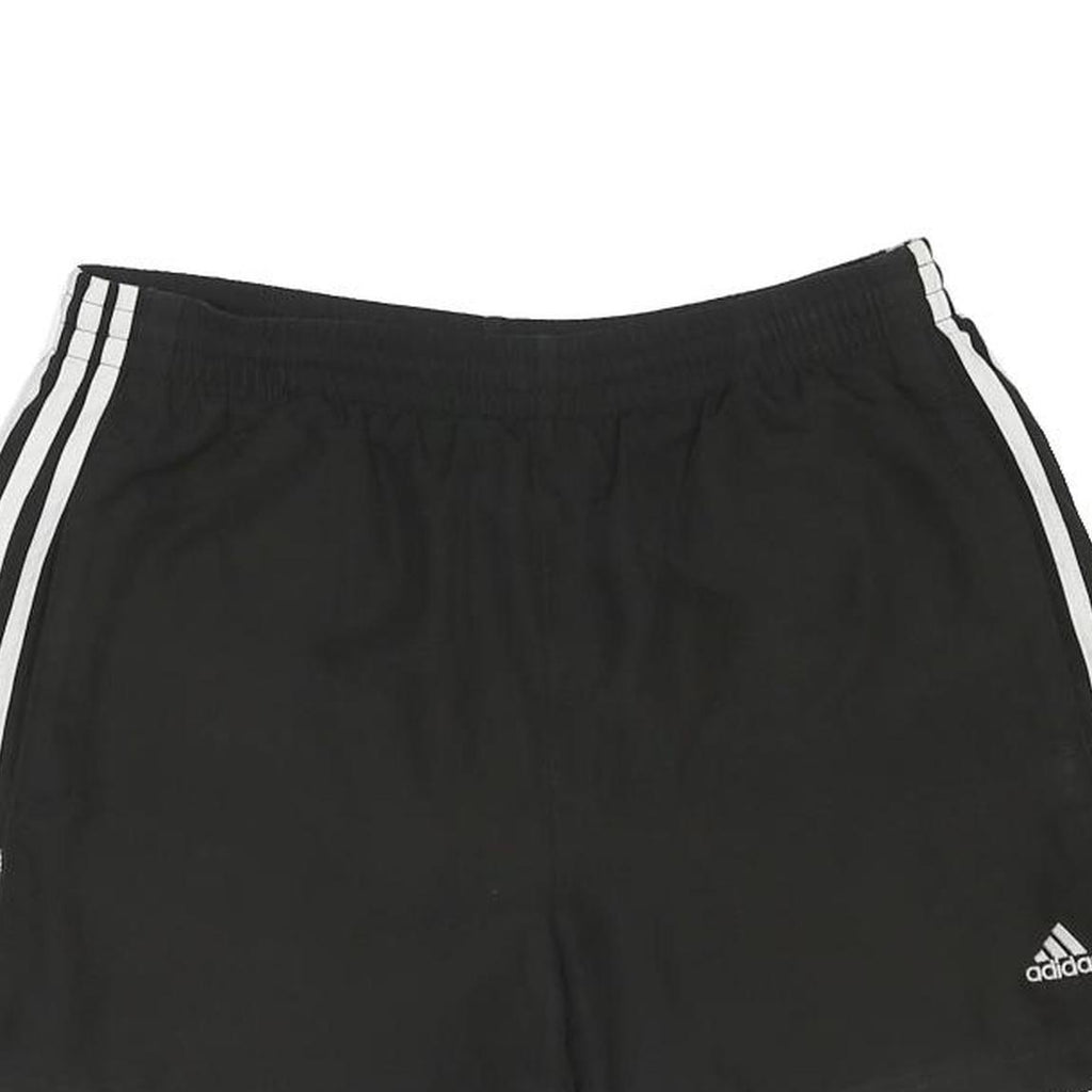 ADIDAS Mens Black Sports Casual Shorts M W30 Polyester Blend Classic Fit