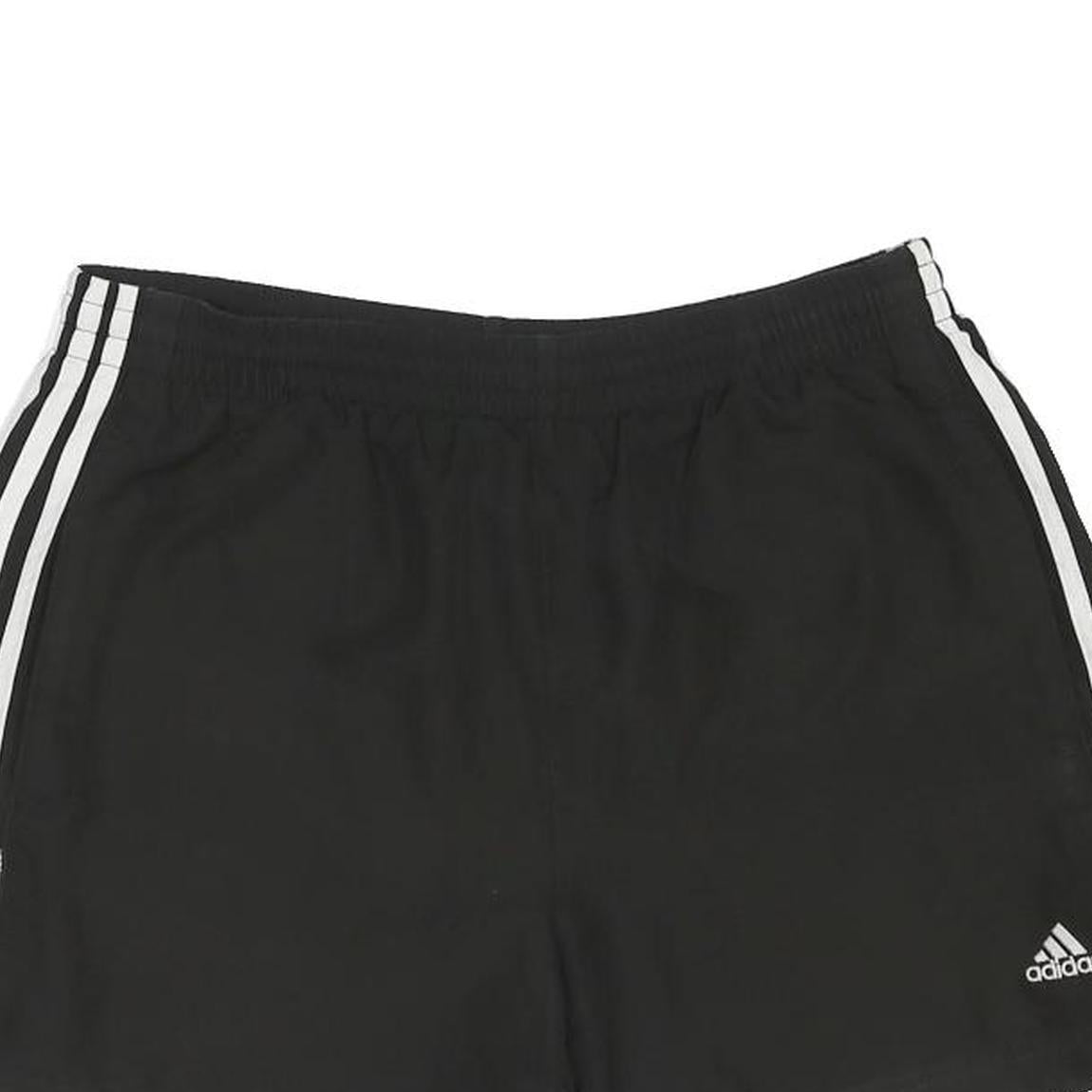 ADIDAS Mens Black Sports Casual Shorts M W30 Polyester Blend Classic Fit
