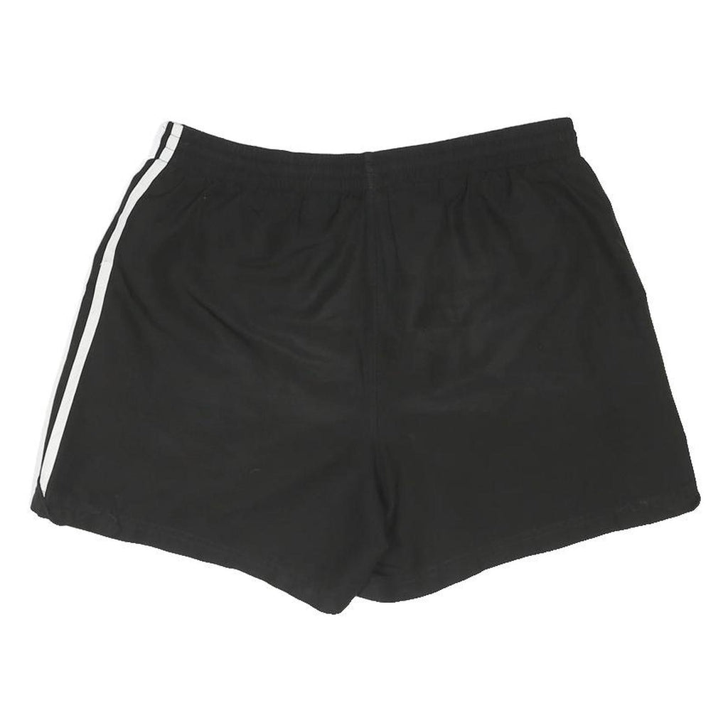 ADIDAS Mens Black Sports Casual Shorts M W30 Polyester Blend Classic Fit
