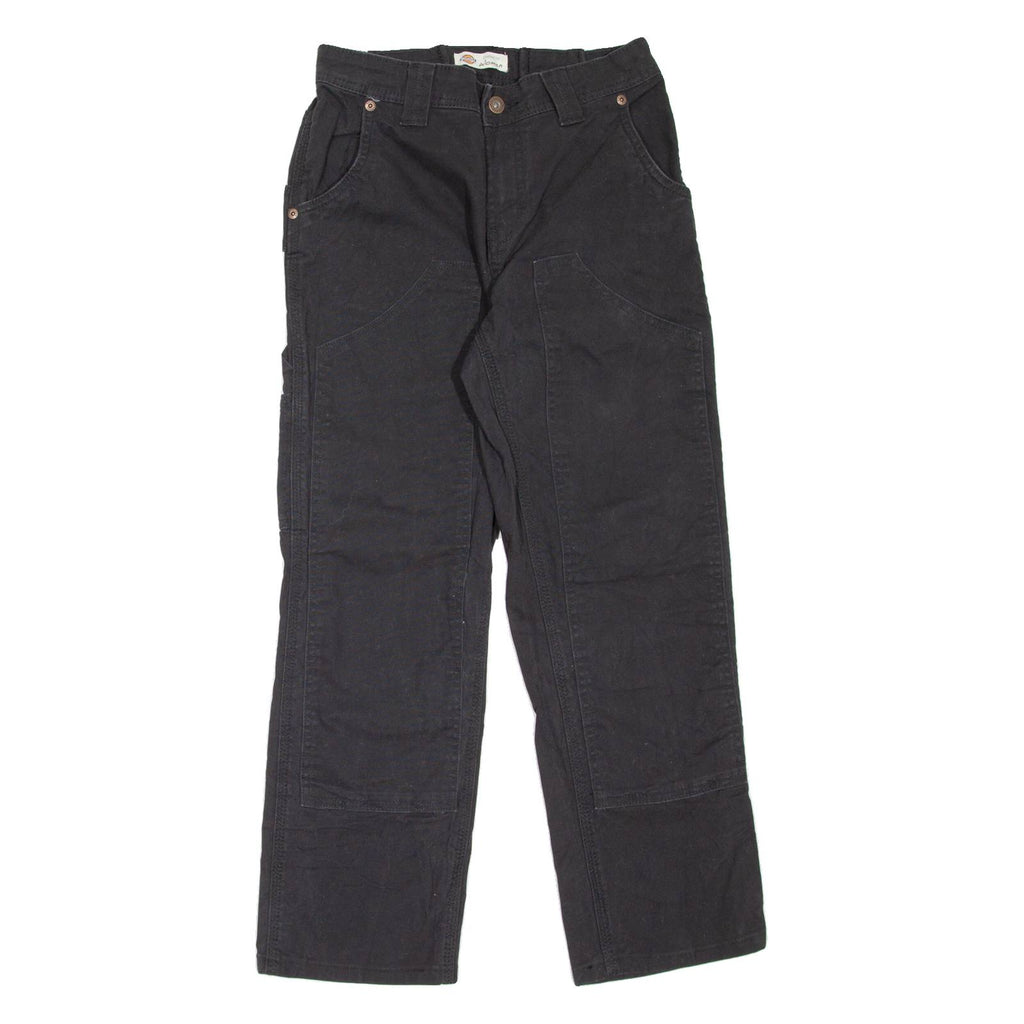 DICKIES Carpenter Workwear Womens Trousers Black Regular Straight W26 L26