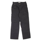 DICKIES Carpenter Workwear Womens Trousers Black Regular Straight W26 L26