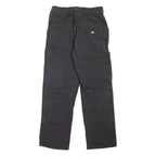 DICKIES Carpenter Workwear Womens Trousers Black Regular Straight W26 L26