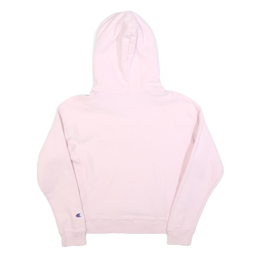 CHAMPION Womens Pink Pullover Hoodie S Cotton Blend Casual Streetwear
