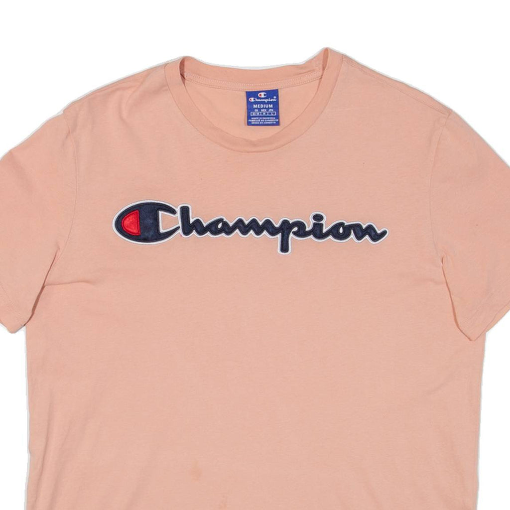 CHAMPION Womens T-Shirt Pink M