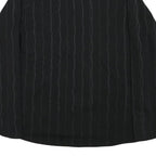 NIKE Mens Black Track Jacket L Polyester Blend Zip Plain Casual Sportswear