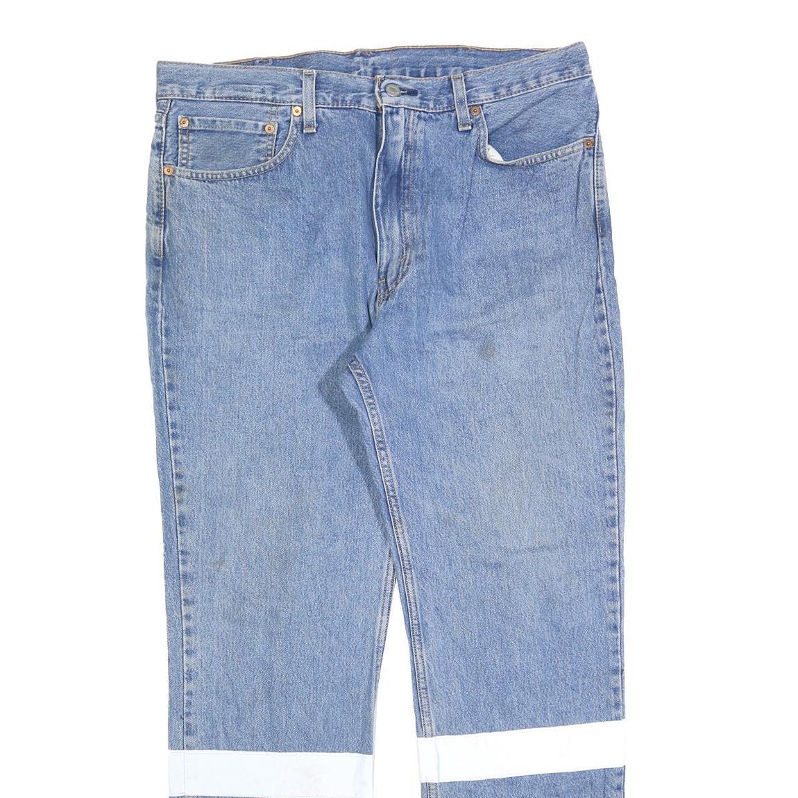 LEVI'S 516 Straight Mens Jeans Blue Regular Straight Denim Medium W38 L32