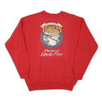 HANES Mens Red Trappers Creek Crew Neck M Sweater Cotton Blend Casual Style