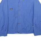 FAR WEST MOUNTAINWEAR Mens Blue Nylon Outdoor Jacket L Zip Plain Lightweight