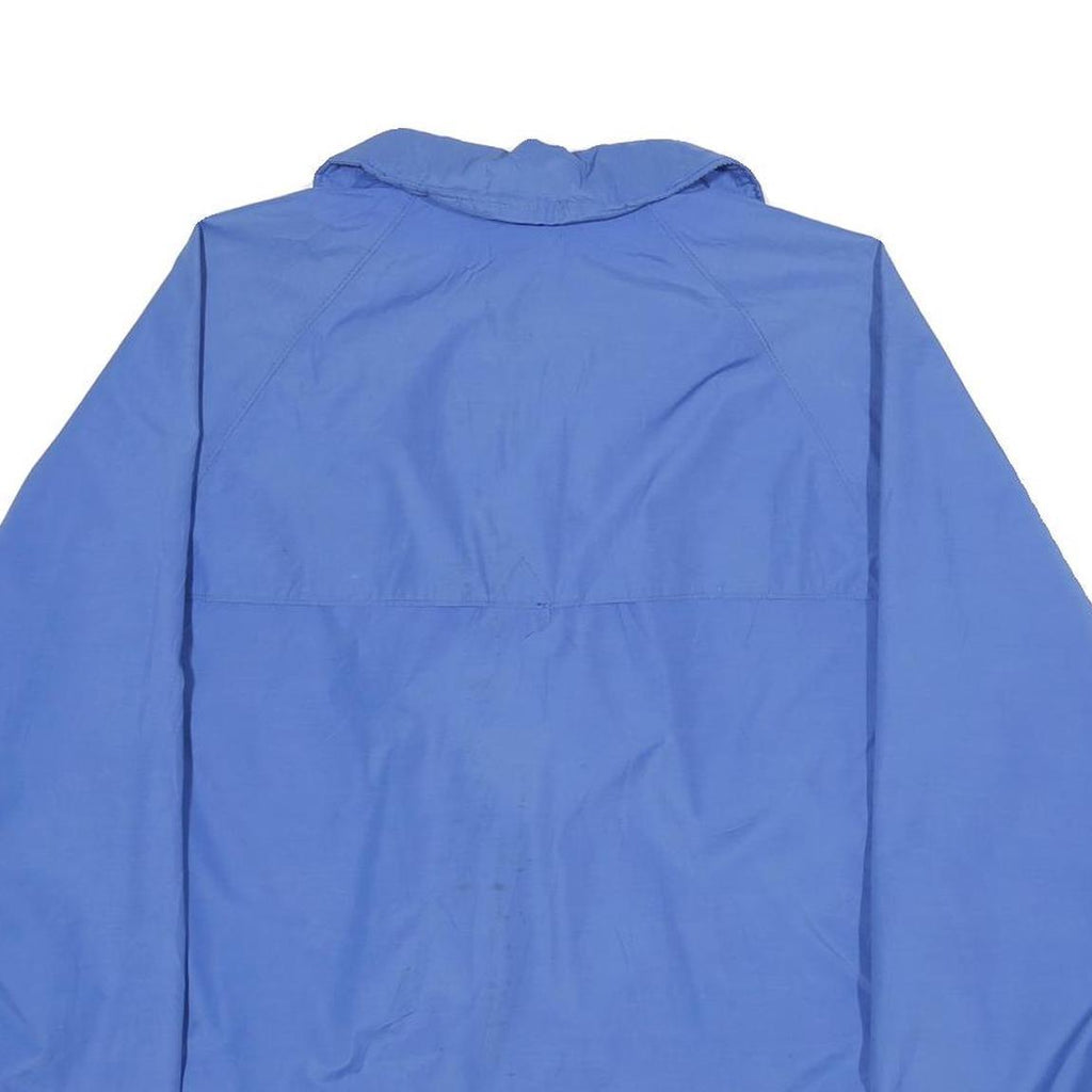 FAR WEST MOUNTAINWEAR Mens Blue Nylon Outdoor Jacket L Zip Plain Lightweight